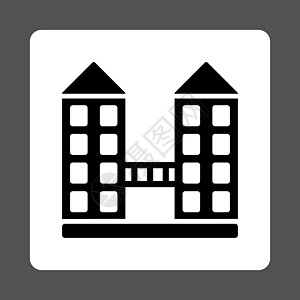 公司图标景观房地产黑与白圆形正方形公寓商业建筑办公室摩天大楼图片