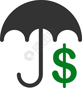 商业集团的金融护理图标价格气象安全灰色气候货币现金支付阳伞字形图片
