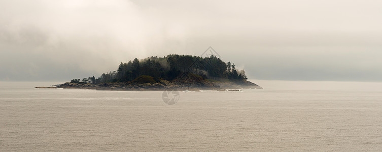 加拿大水体 小岛屿内小岛内过道图片
