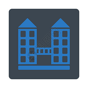 公司图标房子蓝色财产建筑学酒店摩天大楼正方形办公室景观住宅图片
