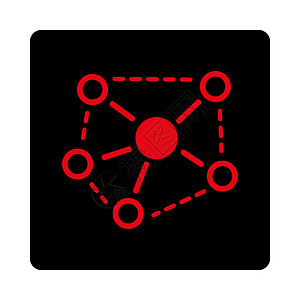 分子链接图标社区团队按钮细胞化学图表线条正方形字形分发图片