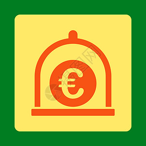 欧元标准图标硬币正方形订金货币银行投资金融保险箱防腐剂存钱罐图片