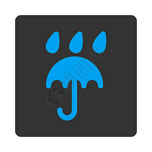 下雨  暴雨雨保护图标天气阳伞风暴下雨预报气候安全气象圆形灰色背景