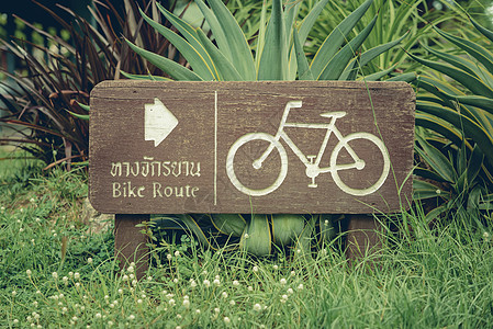 自行车路线或自行车道或骑自行车者的象和运动在 p图片