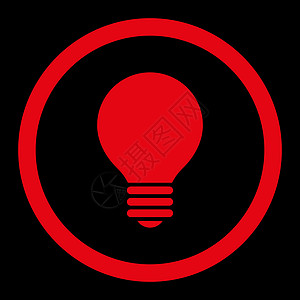 电子散盘平板红颜色四向矢量图标风暴解决方案发明专利黑色背景玻璃灯泡字形电气图片