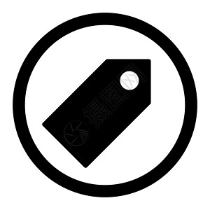 Tag 平面黑颜色四轮光栅图标黑色单元价格夹子卡片密码学期物品徽章实体图片