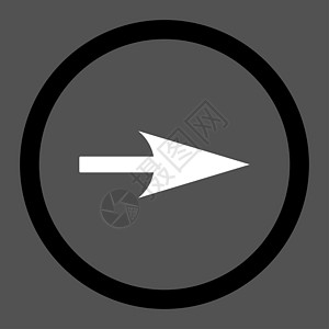 箭头轴 X 平面黑色和白颜色水平穿透力坐标光标导航指针图片