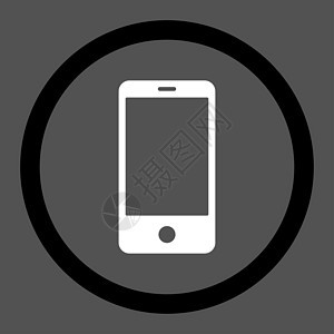 智能手机平面黑白颜色四轮光栅图标展示电脑电子电话背景通讯器监视器反应相机棕榈图片
