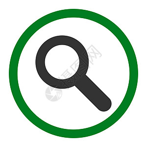 定位图标搜索平板绿色和灰色 四轮光栅图标眼睛审计工具玻璃字形探险家研究放大镜测试探索背景