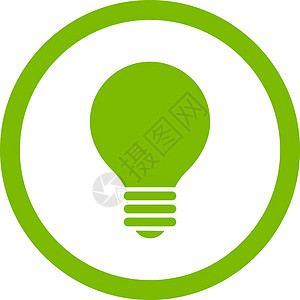 电子散流平板电气 Bulb平板绿色绿色生态色彩四向矢量图标图片