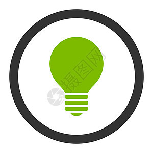 绿色和灰色生态平板电动散装电器解决方案字形活力灯泡玻璃思维天才风暴创新头脑背景图片
