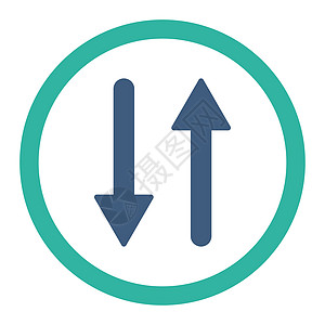 垂直平面钴和青青色的垂直平板交换圆光栅图标运动字拖导航指针倒置同步镜子光标箭头变体图片