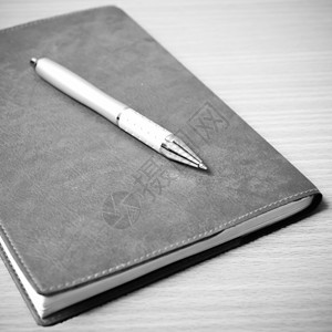笔记和黑白颜色调色风格杂志蓝色说谎办公室图书写作商业文档软垫客人图片