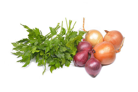 白色背景的菜种蔬菜饮食文化季节烹饪植物香菜草本植物营养沙拉图片