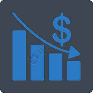中断图标报告经济销售量信息经济衰退金融图表数据财富蓝色图片
