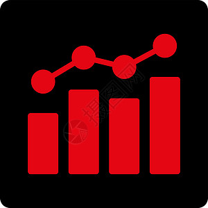 分析图标销售量饼形统计生长金融黑色红色监控条形字形图片