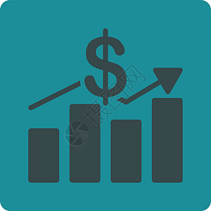 销售图标信息利润银行业货币经济条形字形价格金融蓝色图片