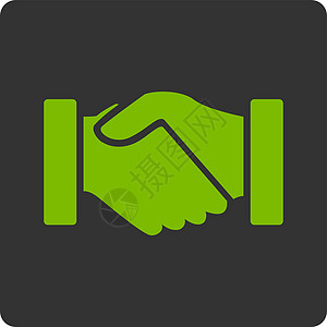 购置图标协议字形灰色会议绿色友谊朋友关系商业交易图片