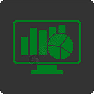 统计图标报告数据条形推介会展示电脑电视电子字形绿色图片