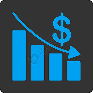 中断图标财富危机图表金融报告字形失败沮丧经济销售量图片