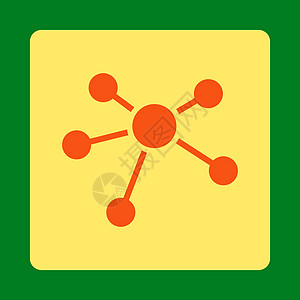 连接连接图标网络合作朋友们原子图表媒体社会节点社交黄色图片