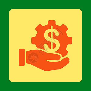 付款服务图标工厂货币银行业绿色经济投资现金电子商务金融棕榈图片