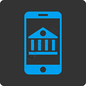 移动银行图标电话灰色手机屏幕货币银行业技术服务博物馆经济图片