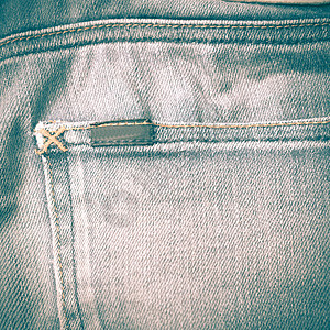 jean 口袋旧式老化风格帆布棉布宏观纤维接缝织物牛仔布衣服纺织品牛仔裤图片