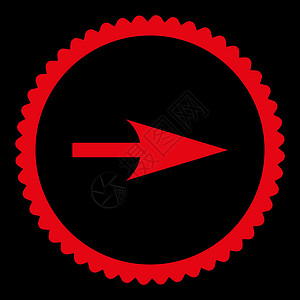 箭头轴 X 平面红颜色环图章图标导航海豹橡皮坐标指针邮票水平穿透力证书光标图片