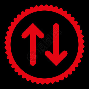 翻转平板红彩圆邮票图标同步镜子倒置指针字拖光标运动方法背景黑色图片