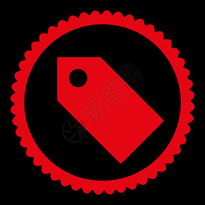 标记平红红色圆邮票图标橡皮依恋黑色卡片密码贴纸优惠券证书实体背景图片