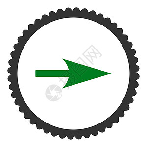 箭头轴 X 平绿色和灰色海豹邮票橡皮证书坐标光标穿透力导航指针水平图片