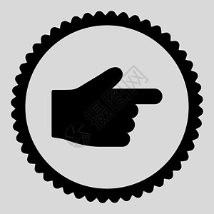 平极黑彩圆印章图标拇指黑色邮票浅灰色海豹光标作品指针棕榈橡皮背景图片
