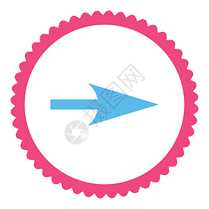 箭头轴X平面粉色和蓝色海豹穿透力光标指针证书导航水平坐标橡皮邮票图片