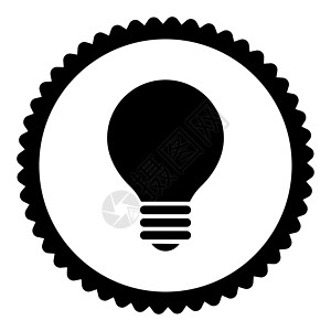 黑色彩色整形印章图标电气活力风暴橡皮邮票发明头脑思维灯泡证书图片