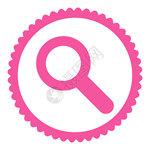 搜索平板粉红色彩色环邮票图标图片