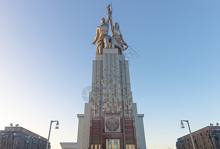 莫斯科VDNKH著名纪念碑公园文化旅行喷泉雕像腹部地标艺术病史过冬图片