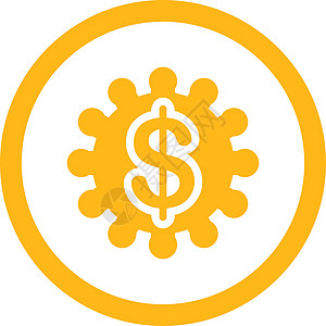 平放黄色四向矢量图标 Page 选项货币金融经济齿轮力量现金硬币车轮服务市场图片