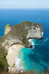 在努沙佩尼达岛梦寐以求的巴厘曼塔点潜水地点悬崖海岸植物旅行支撑蓝色蝠鲼海洋季节射线图片