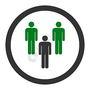 社区平板绿色和灰色整形图形图标成员圆形家庭网络客户顾客人群公司简介帐户图片