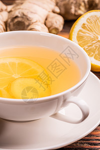 柠檬茶白色柠檬背景图片