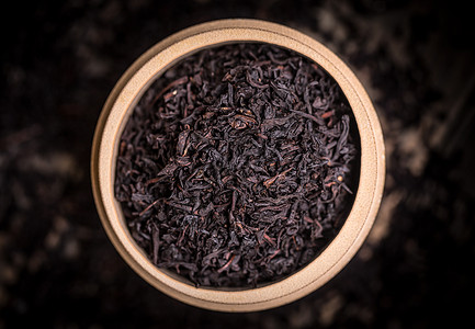 干红黑茶盒子芳香竹子饮食饮料树叶背景图片