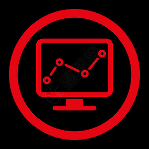 监测图标图表数据视频电子评价圆形黑色推介会金融进步图片