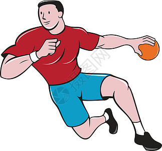 扔球球的手球运动员图片