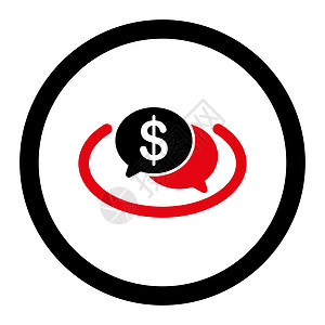 金融网络图标标签圆圈团体讲话演讲交换商业价格说话现金背景图片