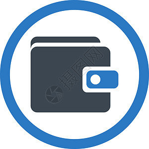 钱包图标现金银行贸易收益电子商务小袋订金信用支付口袋图片