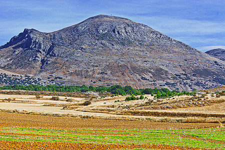 坎塔布里亚山粮食场地爬坡峡谷岩石山峰农村森林生长顶峰图片