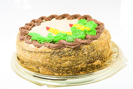 生日蛋糕派对盘子香草蜡烛烘焙星星面包庆典奶油蓝色图片