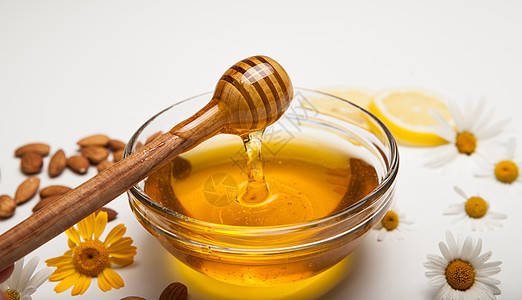 蜂蜜生命杏仁厨房感冒营养产品坚果水果草药杯子养蜂业图片