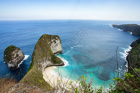 在努沙佩尼达岛梦寐以求的巴厘曼塔点潜水地点天空旅行支撑海岸线海滩射线海洋蓝色蝠鲼海岸图片